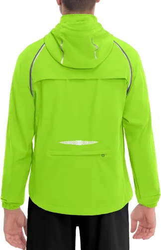 Vista 9 de Little Donkey Andy - Chaqueta de ciclismo extraíble para hombre Capucha desmontable-naranja