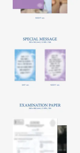 Vista 5 de Lee Chaeyeon Over The Moon 2nd Mini álbum Photobook+Pegatina+Postal+Mensaje especial+Papel de examen+Tarjeta de identificación+Tarjeta