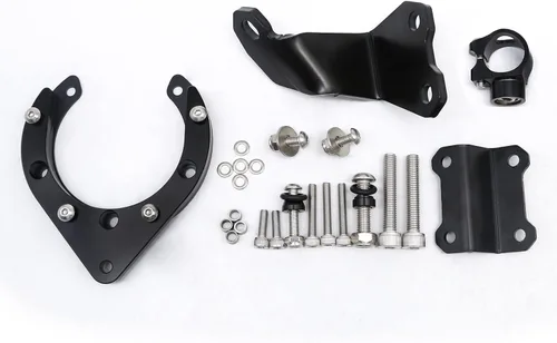 Vista 5 de Kit de soporte de montaje estabilizador de aluminio para motocicleta CNC para Yamaha MT07 FZ07 2020 2021 2022 2023 (negro + negro)