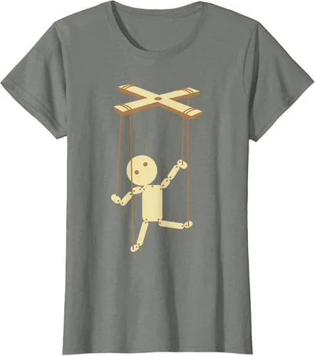 Vista 18 de Puppeteering - Camiseta de marionetas Ventrílocuo de tiriteros, Negro, S