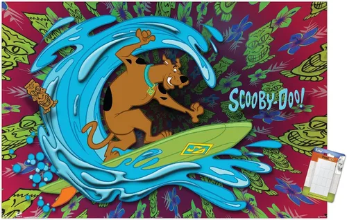 Vista 10 de Trends International Scooby-Doo - Póster de pared de surf, 22.375 x 34 pulgadas, versión premium sin marco