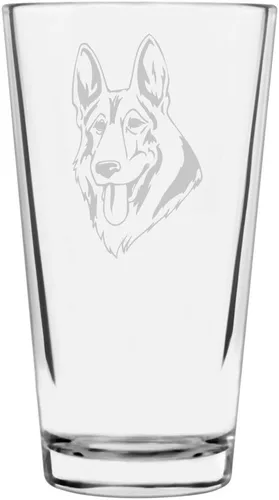 Vista 265 de Podenco Canario - Vaso de pinta de 16 onzas con temática de perro personalizado