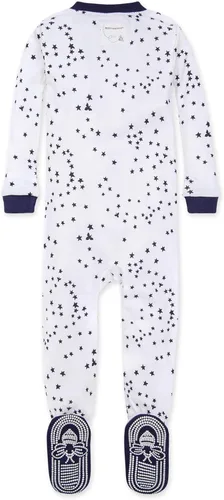 Vista 2 de Burts Bees Baby Pijama unisex para bebé con cremallera frontal antideslizante algodón orgánico