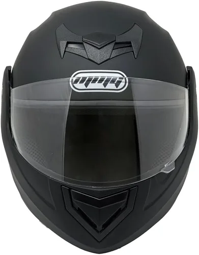 Vista 5 de MMG Casco modular de cara completa para motocicleta para adultos, modelo 34 con visera abatible