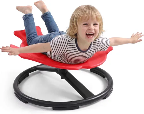 Vista 13 de Silla giratoria sensorial para autismo para niños autistas, color Naranja