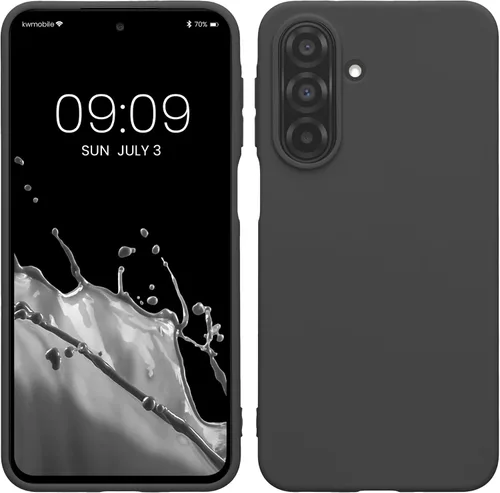 Vista 32 de kwmobile Funda compatible con Samsung Galaxy A12 - Funda protectora de silicona TPU suave y delgada - Azul Báltico