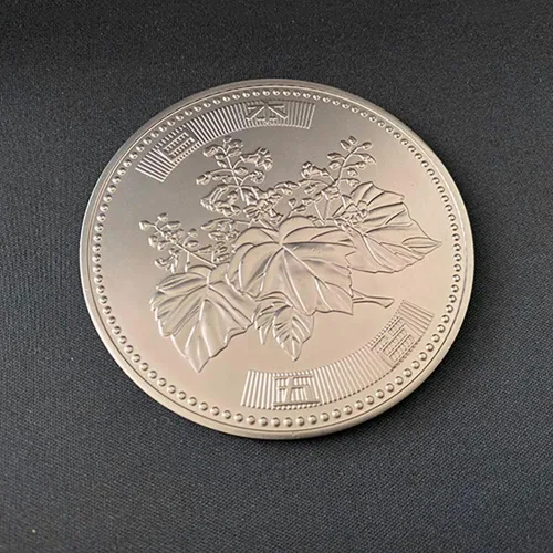 Vista 3 de blue-ther Moneda Jumbo 500 Yen (2.8 in) Trucos de Magia Apareciendo Magia Mago Cerca de Ilusiones Callejeras Trucos de Mentalismo Accesorio