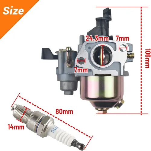 Vista 3 de Kit de tanque de combustible de gas con carburador compatible con Predator 212cc 196cc 6.5hp para Honda GX160 GX200 para Coleman CT200U BT200X KT196