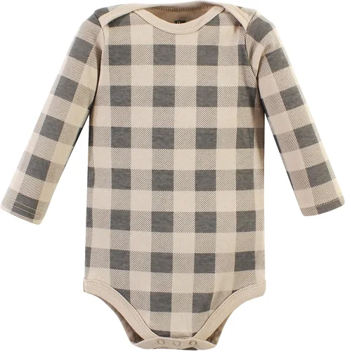 Vista 49 de Hudson Baby Body unisex de algodón de manga larga para bebé, leopardo rosa rojo