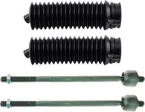 Vista 145 de TRQ Kit de dirección delantera con barra de acoplamiento de fuelle de piñón y cremallera compatible con Toyota Echo 2000-2005