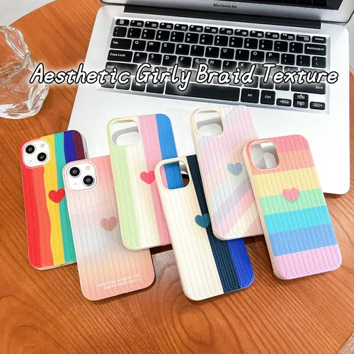 Vista 6 de Funda compatible con iPhone 13 Pro con forma de corazón para mujeres y niñas, diseño estético, delgado, delgado, a prueba de golpes, funda