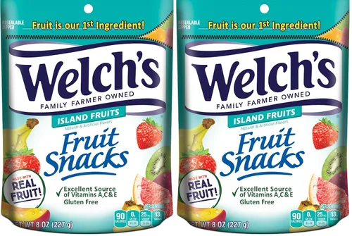 Vista 5 de Welch's Snacks de Fruta, Bayas y Cerezas, Perfectos para Compartir, Bolsa a Granel, 8 oz (Paquete de 1)