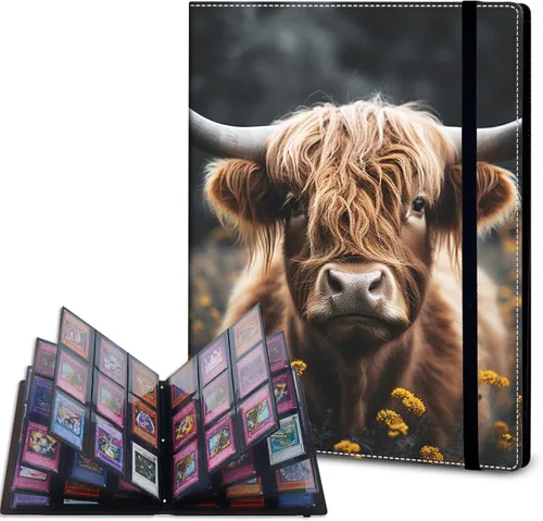 Vista 14 de Carpeta de tarjetas – Carpeta de 9 bolsillos para tarjetas intercambiables, carpeta de cuero de 360 bolsillos de carga lateral para MTG, TCG Bandera