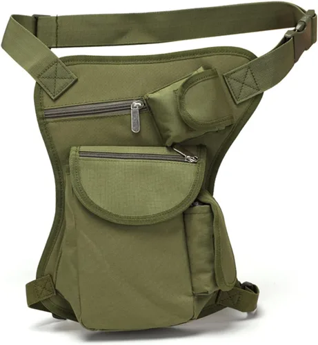 Vista 9 de Bolso táctico militar de la pierna del descenso de Molle, paquete del muslo para la motocicleta, ciclismo, equitación, camping, bolsos de cintura