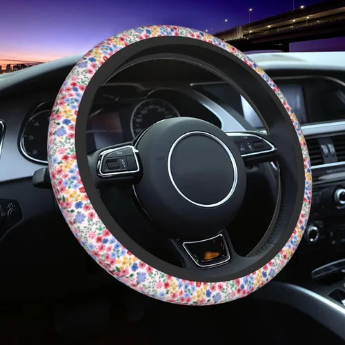 Vista 26 de Funda para volante MINIOZE de ojos malvados azules con luna mágica, accesorios para automóvil, linda para mujeres y niñas, universal de 15 pulgadas