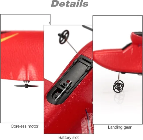 Vista 5 de GoolRC Avión Z50 RC, 2.4G 2CH Avión de control remoto, planeador de avión RC de espuma EPP con giroscopio RTF fácil de volar para principiantes
