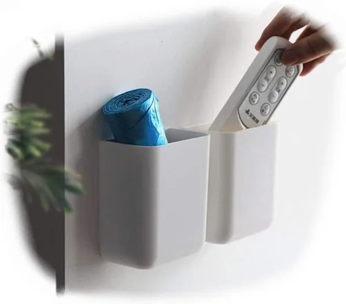 Vista 6 de Moderno soporte de pared para control remoto, funda universal para colgar Echo, AC, Apple TV, controlador de ventilador de techo, cabecera de cama