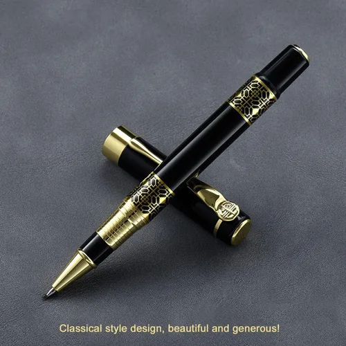 Vista 2 de YIVONKA Bolígrafo de Repuesto Negro, Bolígrafo de Lujo de Estilo Clásico Retro, Mejor Juego de Bolígrafos de Regalo para Hombres y Mujeres
