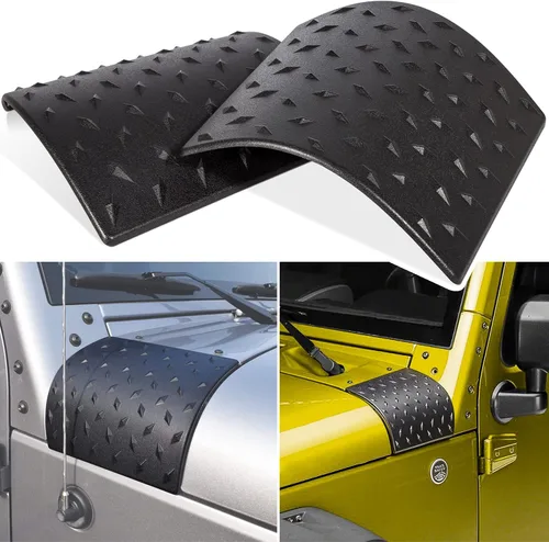Vista 6 de Danti Eagle Eyes estilo Fury Grid Gladiator Vader Rejilla Frontal Grill – Carcasa frontal capucha Parachoques Guardia de pantalla mate, Negro