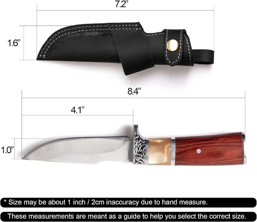 Vista 5 de Funda Horizontal para Cuchillo de Cinturón Gentlestache, Funda de Extraccion Compacta EDC en Negro