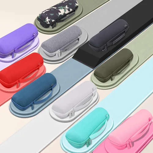 Vista 3 de co2CREA Funda de viaje rígida de repuesto para JBL Flip 7 Flip 6 FLIP 5 Altavoz Bluetooth portátil impermeable (funda de camuflaje negro)