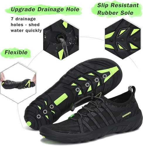 Vista 6 de SAGUARO - Hombres Zapatos de Agua de Secado Rápido Descalzo de las Mujeres Deportes Aqua Zapatos al aire libre Playa Natación Buceo Surf Kayak