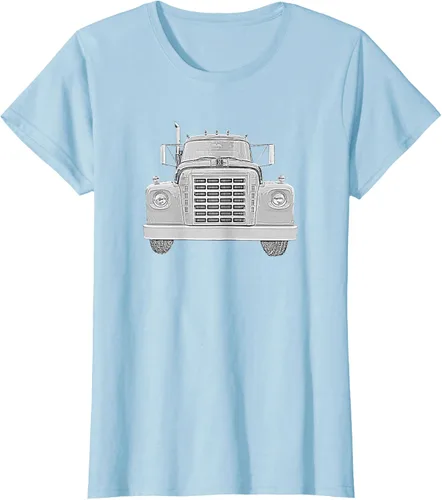 Vista 19 de Camiseta clásica de camión pesado International Harvester IH Loadstar, Negro, S