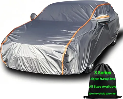 Vista 20 de Funda impermeable para automóvil deportivo, súper ligera, para todo tipo de clima, resistente a los rayos UV y a los arañazos, con cremallera