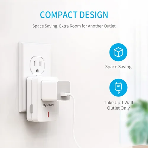 Vista 6 de Toma de Corriente con Control Remoto Interruptor de Luz Inalámbrico para Electrodomésticos, Kit de Interruptor de Luz Remoto Expandible, Alcance