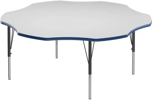 Vista 75 de Correll - Mesa rectangular de 24 x 36 pulgadas, mesa de actividades superior de borrado en seco, altura ajustable (19 a 29), laminado de alta