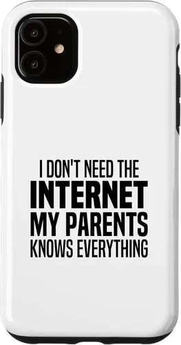 Vista 8 de I Don't Need The Internet My Parents Knows Everything Funny Case for iPhone XR