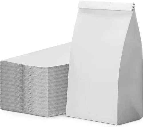 Vista 13 de Culinware Bolsas de papel kraft de 2 libras, bolsas de papel marrón duraderas para aperitivos, sándwich, pasteles, palomitas de maíz, comestibles