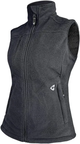 Vista 2 de Gerbing Chaleco de forro polar termita para mujer 7V 2.0 – Elegante chaleco térmico a batería para mujer – 8 horas de batería de respaldo gris, XS