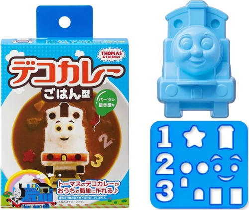 Vista 6 de OSK LS-7 Molde de arroz de plástico al curry de Rilakkuma Deco