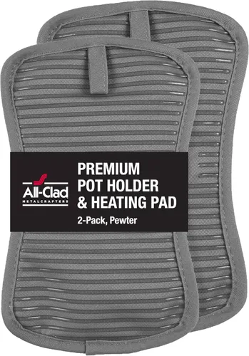 Vista 22 de All-Clad Soporte para ollas y almohadilla caliente: resistente al calor hasta 500 grados, 100% algodón, almohadilla caliente de 10 x 6.25 pulgadas