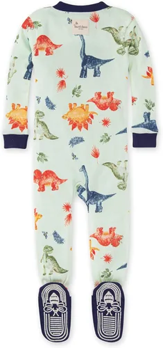 Vista 2 de Burt's Bees Baby Baby Boys' Pajamas, Zip-Front Non-Slip Unisex Footed Sleeper Pjs, Organic Cotton