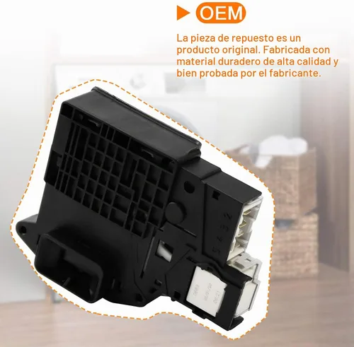 Vista 5 de EBF61315802 Conjunto de interruptor de bloqueo de puerta de arandela, exacto para lavadoras de carga frontal LG y lavadora Ken-More serie 796