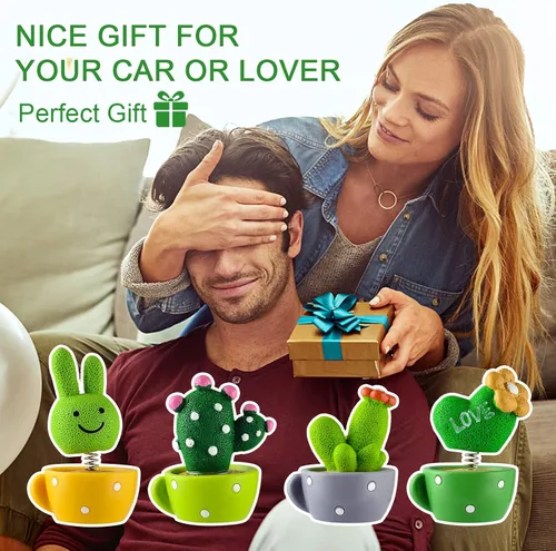 Vista 7 de Mini planta de macramé, accesorios de automóvil, bonita decoración, plantas artificiales de cactus de simulación para amantes de las plantas