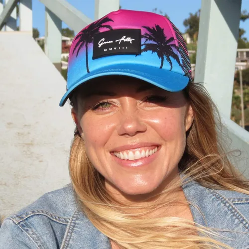 Vista 2 de Grace Folly Gorra de béisbol de malla con cierre de presión para hombres o mujeres