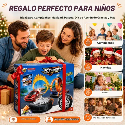 Vista 9 de 2026 All New Stunt Race Car Track Set for Kids 4-8