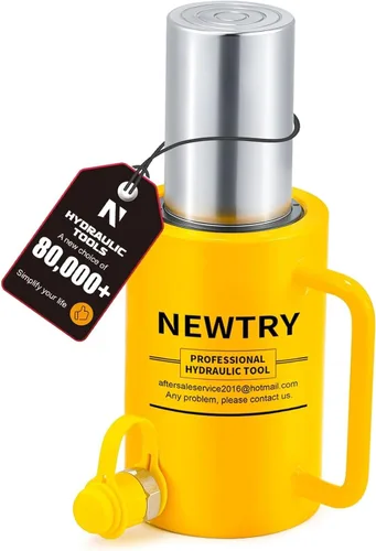 Vista 11 de NEWTRY Cilindro Hidráulico de 10 Toneladas Jack Largo de 4" de Carrera Porta Power Ram Jack Cilindro de Elevación Se Retrae Automáticamente