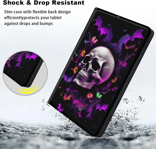 Vista 4 de Funda para Kindle básico de 6 pulgadas (11.ª generación), múltiples ángulos, piel sintética, delgada, con función de encendido y apagado automático