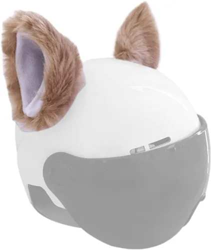 Vista 6 de Orejas de gato para casco, orejas de felpa, accesorio adhesivo para casco para bicicleta, motocicleta, superficies lisas, decoración de cascos