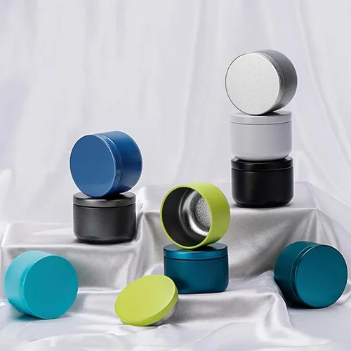 Vista 6 de TooGet Latas para velas, 12 botes de lata de té, mini tarros vacíos