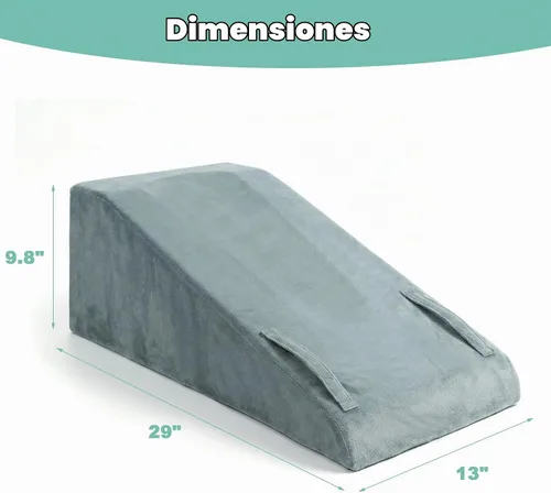 Vista 2 de Almohadas de elevación de piernas para después de la cirugía, almohada de rodilla de espuma viscoelástica para cirugía de reemplazo de rodilla