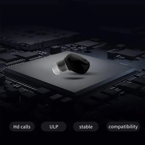 Vista 3 de SANWENYU - Auriculares inalámbricos Bluetooth de un solo oído con Bluetooth en la oreja Mini Invisible Bluetooth Auricular de negocios (marrón)