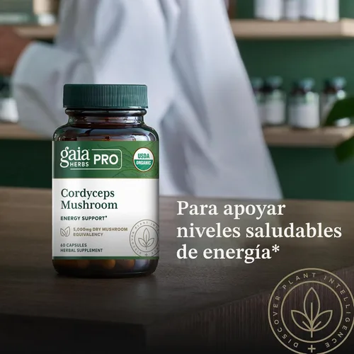 Vista 5 de GAIA HERBS PRO Cordyceps Mushroom - 60 Caps