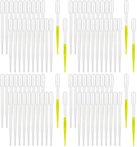 Vista 10 de moveland 25Pcs 1ML Pipetas cuentagotas desechables - Pipetas de plástico desechables para ciencia de laboratorio, aceites esenciales, arte DIY