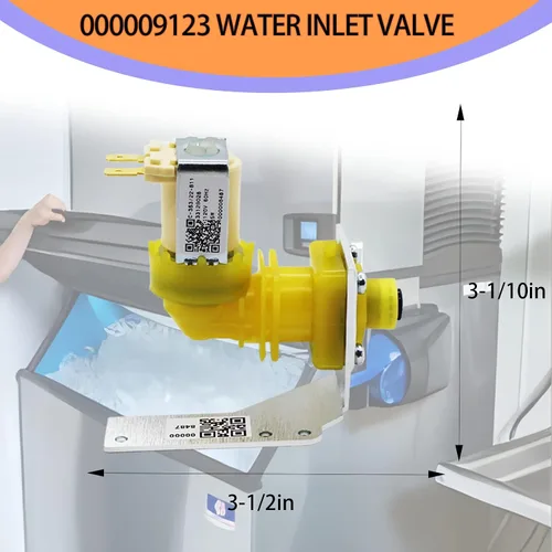 Vista 3 de 000009123 000008483 33129026 IH9123 Máquina de hielo Ensamblaje de válvula de entrada de agua (OEM)120V 60Hz 5W para piezas de máquina de hielo