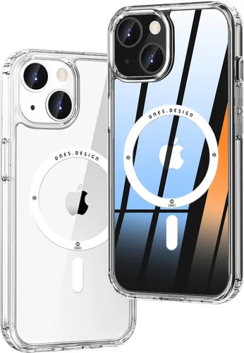 Vista 38 de ONES Funda delgada transparente para iPhone 8 Plus/7 Plus, PC + TPU híbrido, protección contra caídas de grado militar [antiamarillamiento], funda